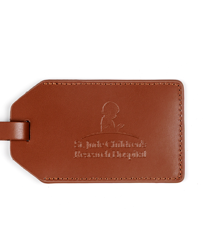 Primary image St. Jude Leather Luggage Tag - Brown